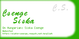 csenge siska business card